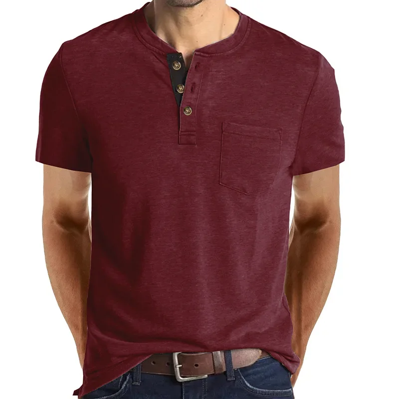 

Summer Men's Short Sleeve T-shirt Casual Solid Color T Shirt for Men Polo Man High Quality Mens T Shirts