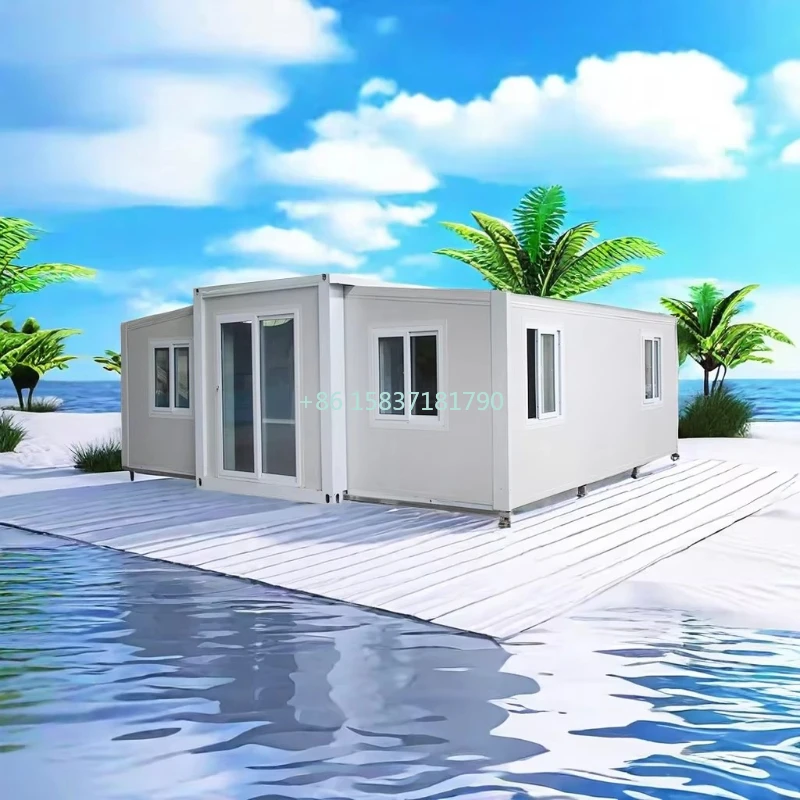 Australia Container House Prefab Tiny Home Modern Expandable Container House 20ft Outdoor Container Home With Bathroom Kitchen