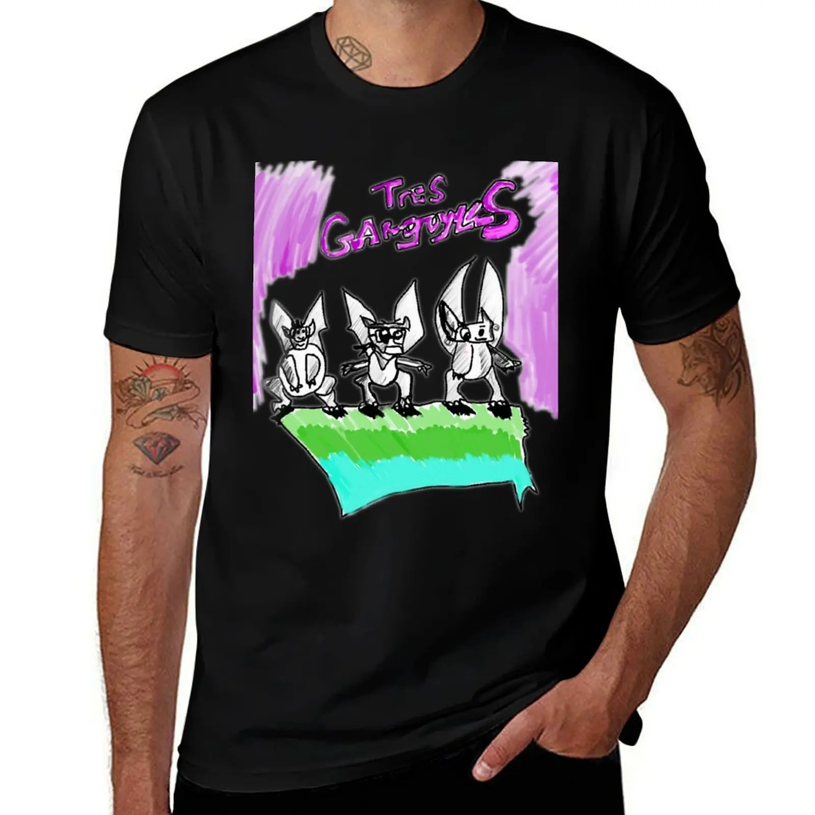 Tres Gargoyles T-Shirt Holiday Party for Men T-Shirt