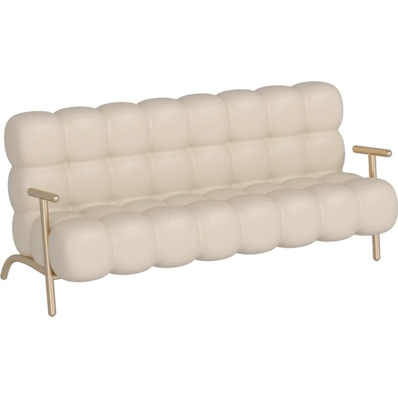 مجموعات أثاث صالون التجميل الراقية، سرير شامبو، كراسي ومرايا لتصفيف الشعر باللون البيج