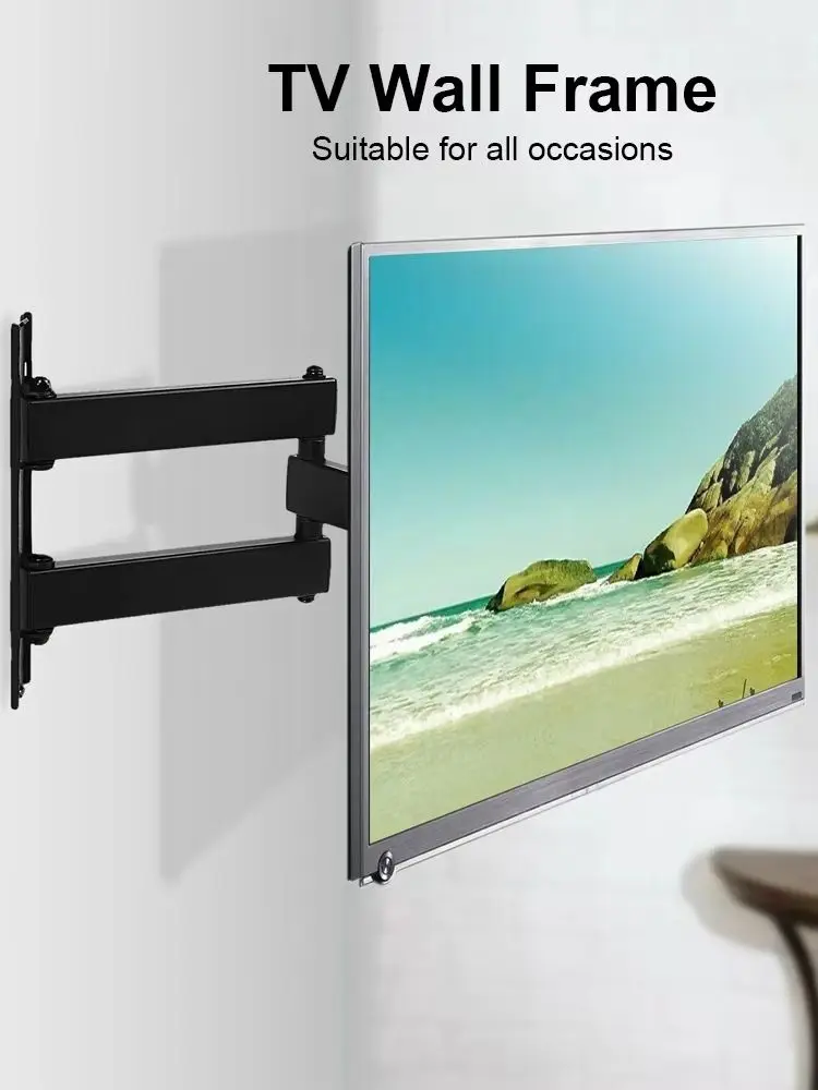 Neigbare, voll bewegliche, einziehbare TV-Halterungen, LCD-LED-Monitor-Wandhalterung, verstellbare TV-Bildschirmhalterung, TV-Rahmenhalterung für 17-55 Zoll.