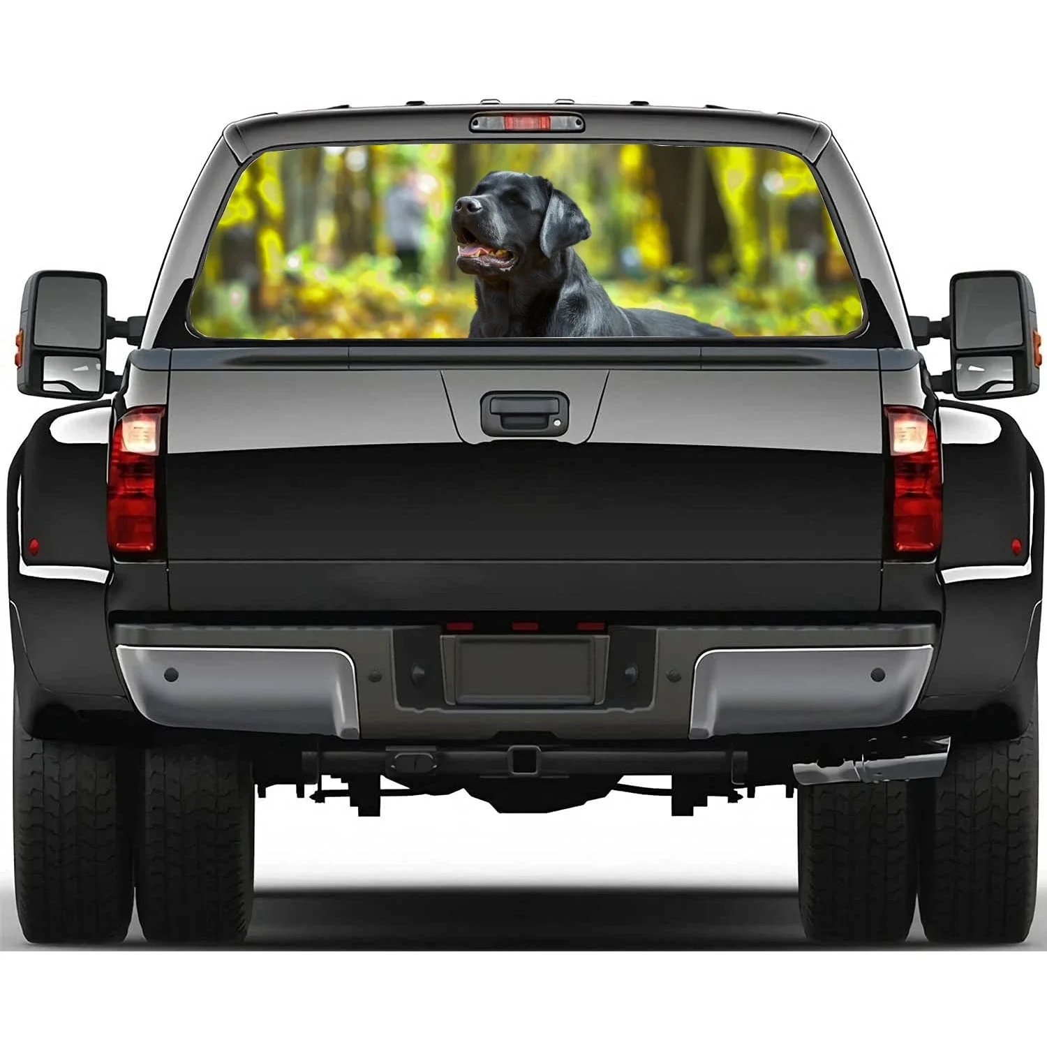 

Labrador dog animal Car Window Decal Sticker Graphic Decorative Truck Perforated Vinyl Universal Wrap Sticker
