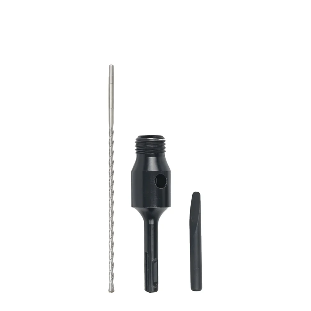Industrial Grade Drill Accessories Alloy Steel Bit Silver Concrete Core Bit Strong Alloy Steel Centered Tip Design