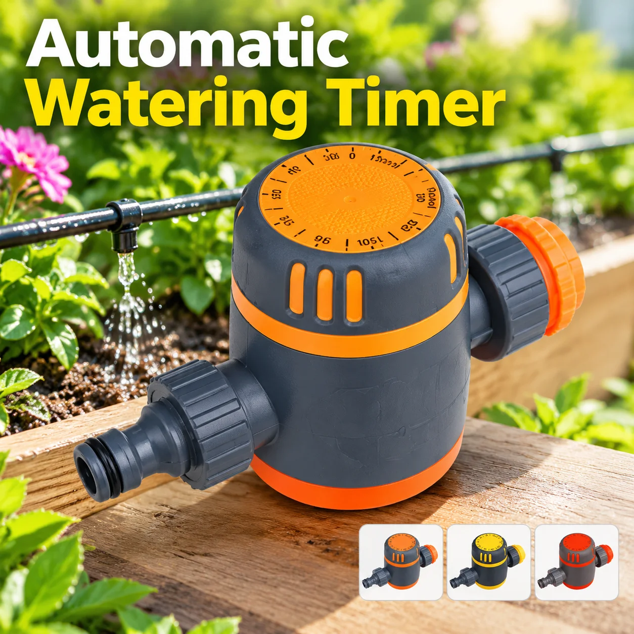 Automatic Plant Watering Timer Faucet Tap Timer YM202E Garden Irrigation Controller Timed Sprinkler Watering System