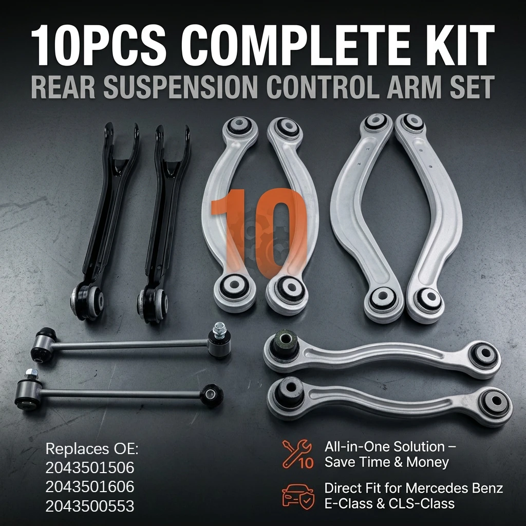 Rear Suspension Kit Aluminum Control Arm Sway Bar Link For Mercedes-Benz C250 C300 CLS400 CLS550 E250 2043500553 2043502106