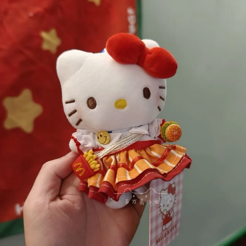 Kawaii مرحبا كيتي سانريو طالب لطيف الكرتون المدرسية قلادة الأطفال ألعاب من نسيج مخملي مفتاح سلسلة الديكور دمية هدية للأطفال #3