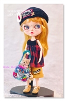 Dula Doll Costume Blythe 2025 Cute knitted sundress refund doll set for ob24 ob22 Diandian Azone 1/6 Bjd Doll Accessories