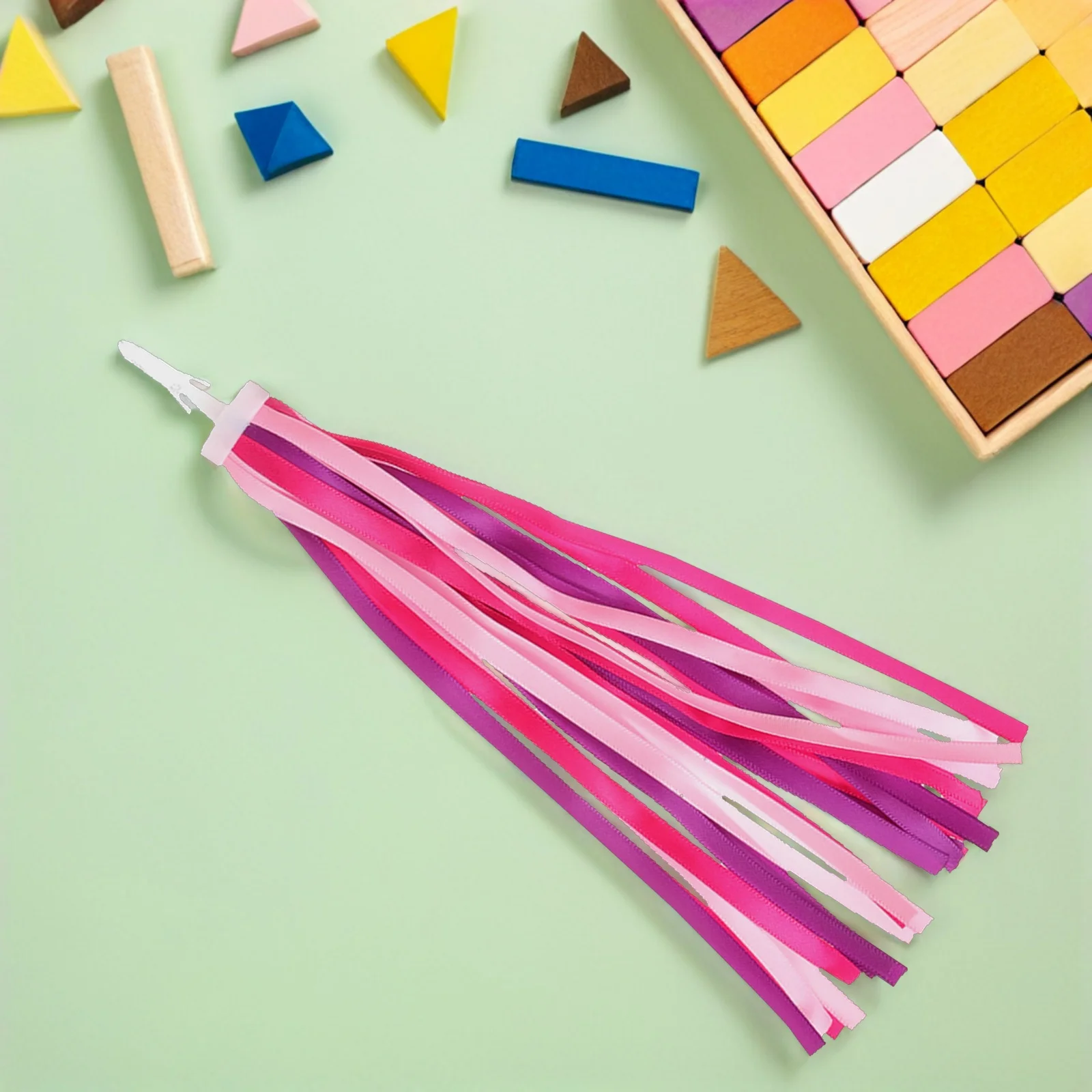 4 قطعة مقود الدراجة أشرطة شرابة من البوليستر خفيفة الوزن ملحقات سكوتر الدراجة المزخرفة #5