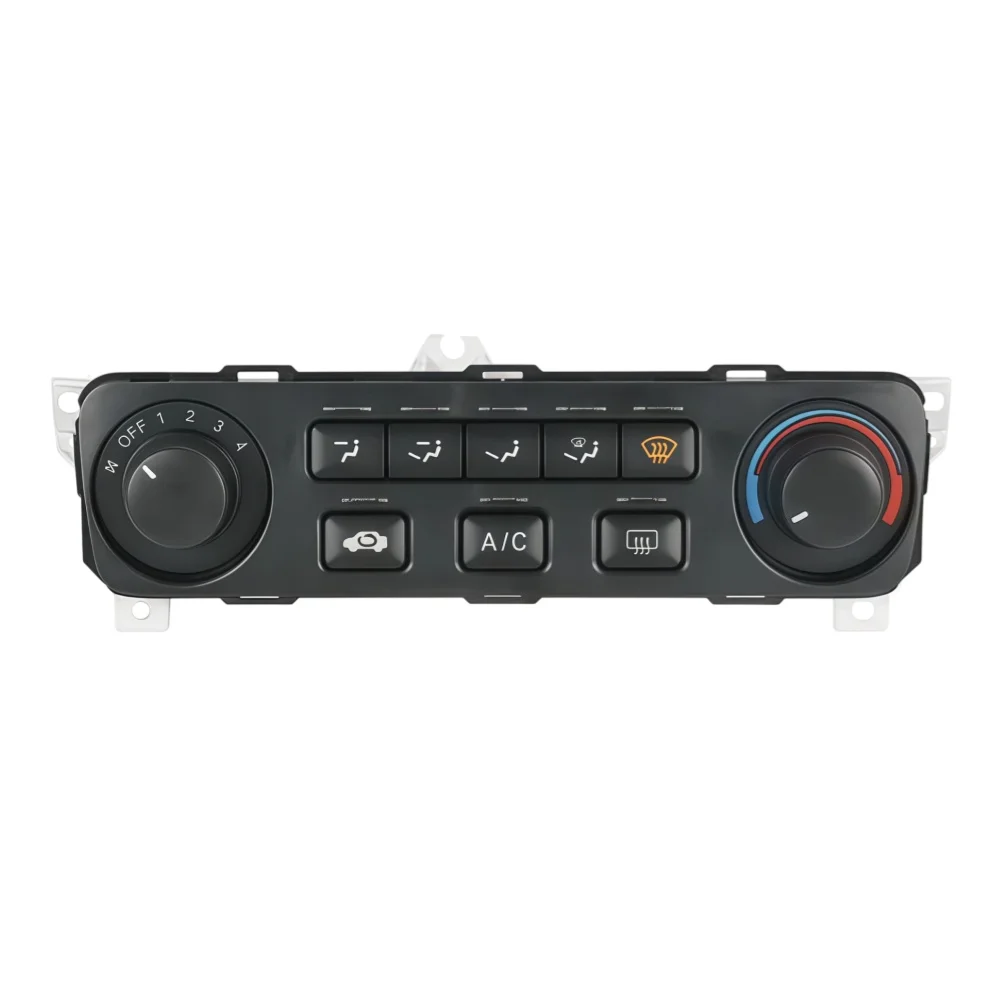 Black Climate Control Module for Honda For Accord 2001 2002 with Temperature Airflow and Wind Direction Control