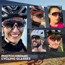 Photochromic cycling sunglasses for men and women #4