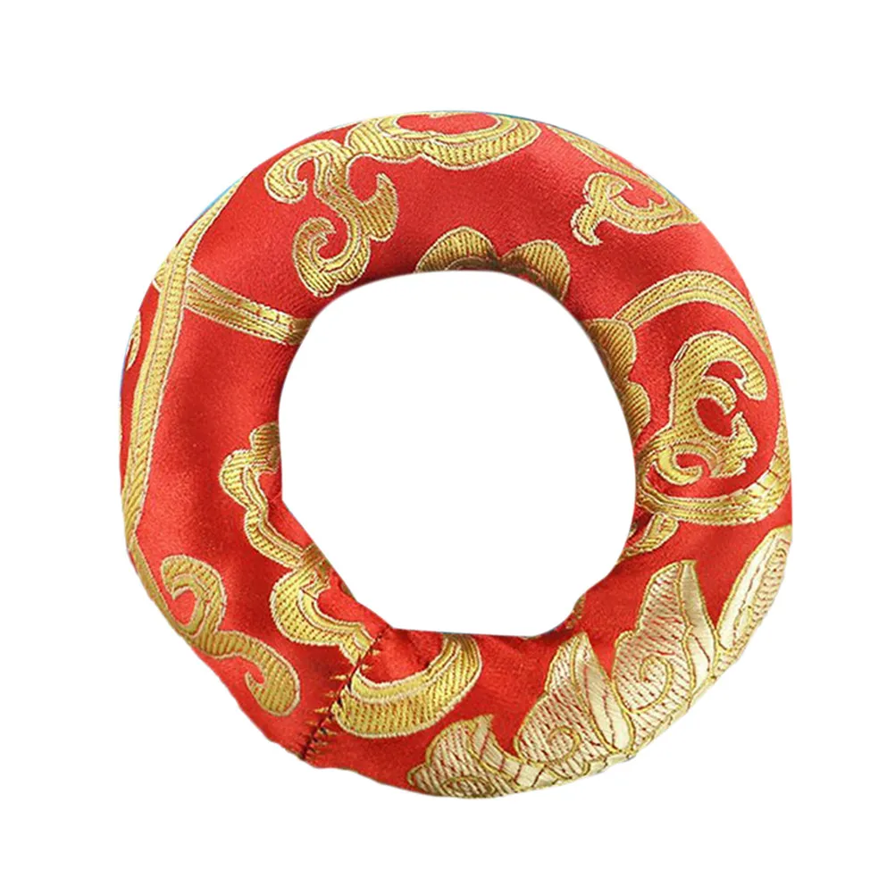 Handmade Nepal Buddha Sound Bowl Cushion Random Color High Quality Cotton Singing Bowl Mat Non Slip Cushion for Buddhist Sound