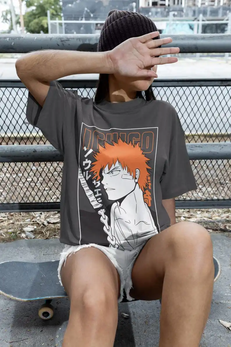 Soul Reaper Warrior Unisex T-shirt - Japanese Manga Graphic, Anime Art, Spiritual Theme, Combat Apparel, Trendy Clothing