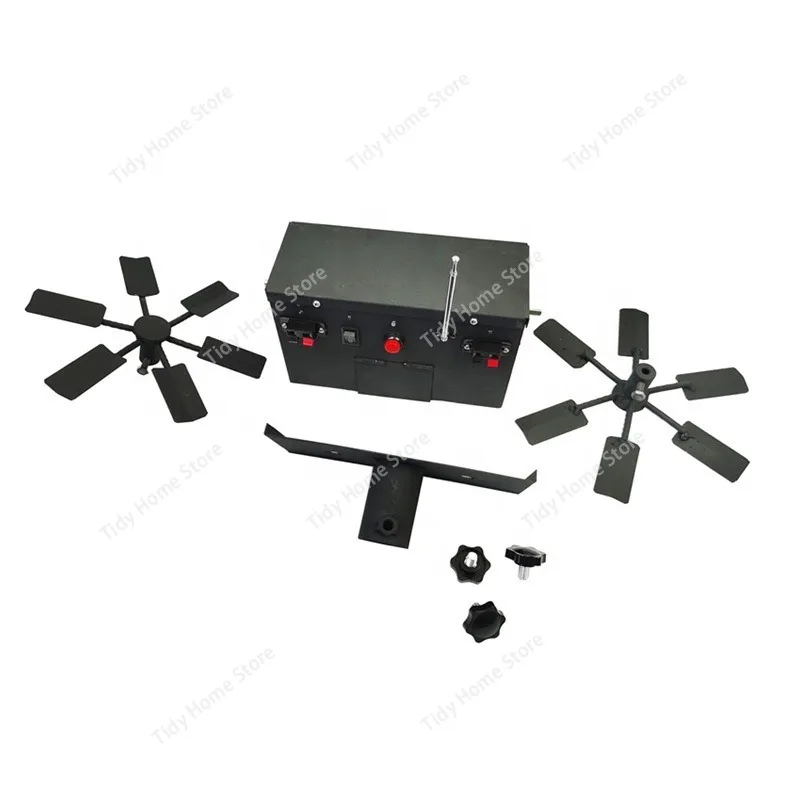 Dual-arm Windmill Stage Special Effects Machine Wireless Electronic Remote Control, Dual Independent Impellers, No. 5 Battery
