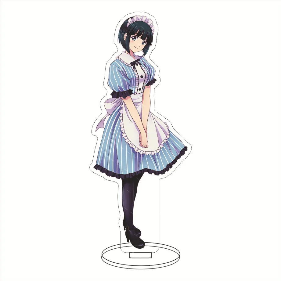 Figura de acrílico de diosa de Anime para niñas, soporte para terraza o cafetería Familiar, placa de modelo de pie, accesorios de colección para Cosplay, regalos