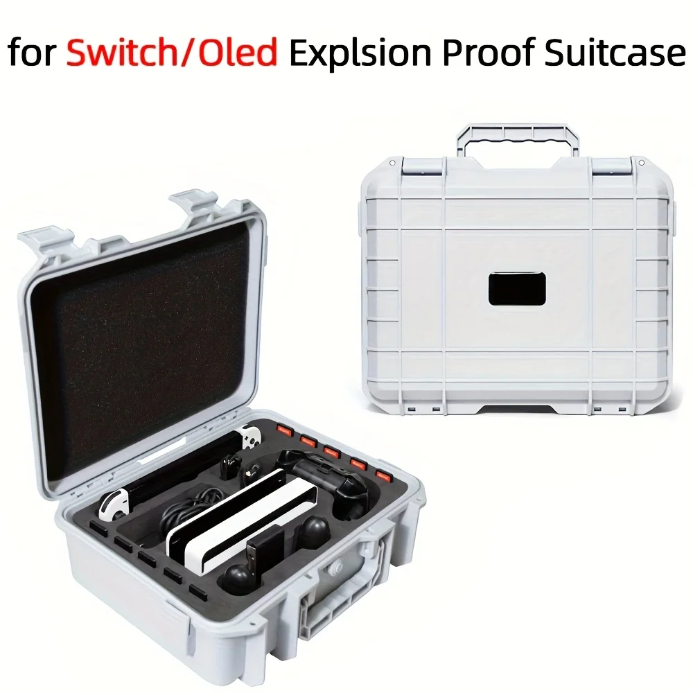 

Carrying Case for Switch/Switch OLED, Soft Lining Hard Case for Switch OLED Model (2021) Console Pro Controller & Accessories