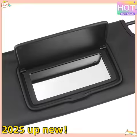 A80P-Car Left Sun Visor Shade For Jeep Wrangler JK 2007-2018 Driver Front Window Shield Cover Sunshade With Make-Up Mirror