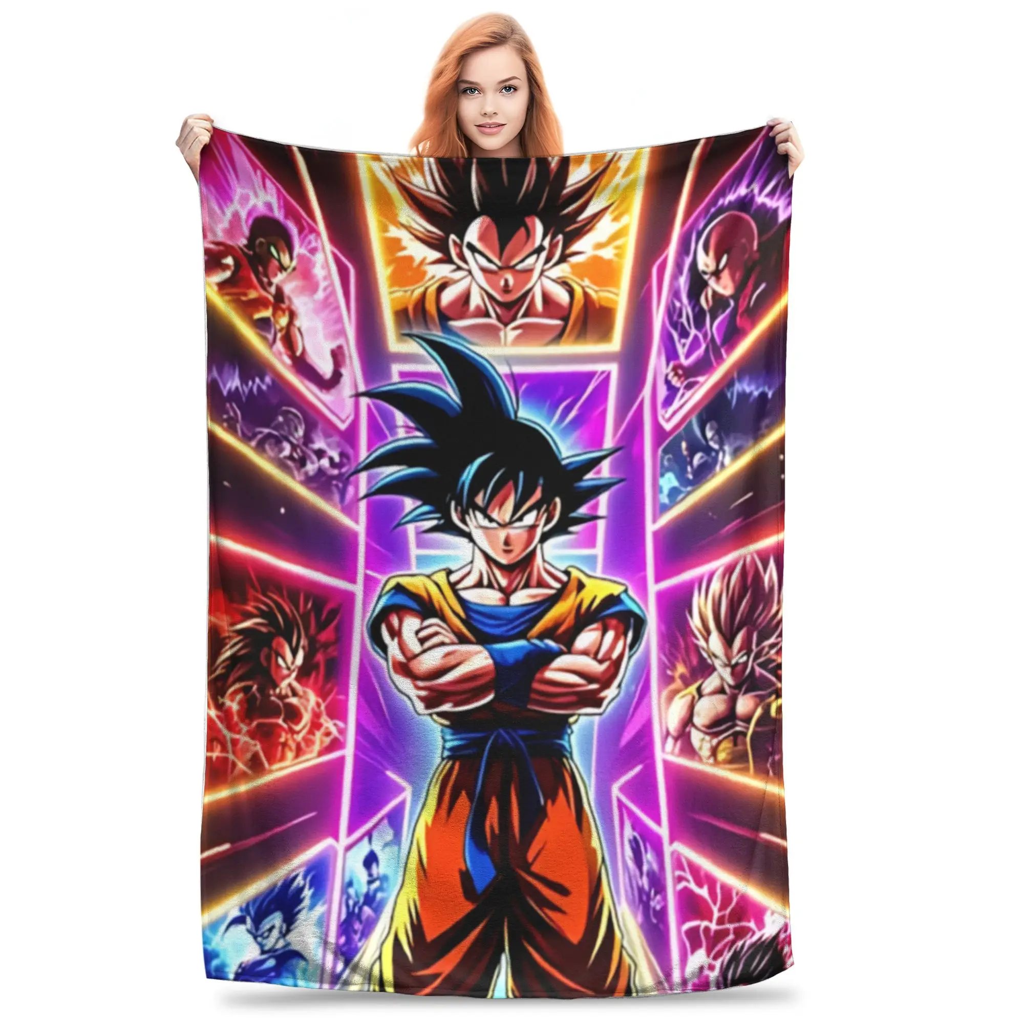 1PC dragon ball20  Winter Blankets for Adults Bedding Home Interior Sofa Knee