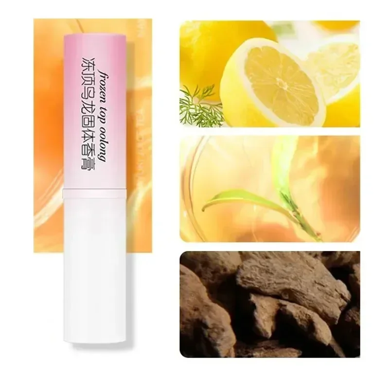 1pc bonito pêssego corpo sólido bálsamo perfumes sólidos bálsamo das mulheres dos homens mini fragrâncias de longa duração natural fresco desodorantes