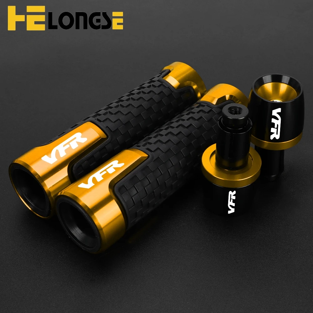 

7/8'' 22MM Motorcycle Handlebar Grip Ends Plugs Handle Bar Caps For HONDA VFR 400 750 800 800F 1200F 1200X VFR800X Crosstourer
