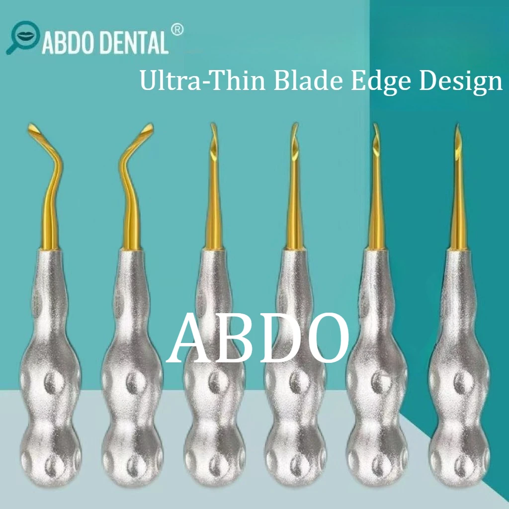 

1SET New Simple Dental Extraction Tool Set – Left-Right Rotating Gourd-Shaped Minimally Invasive Extraction Elevator & Forceps
