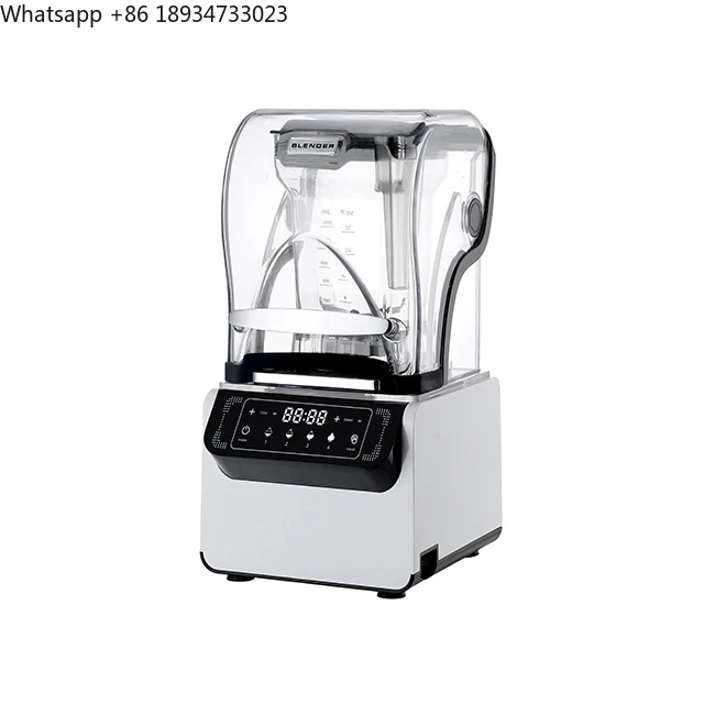 Commercial Touchscreen With Soundproof Cover Blender 1800 Watt 2 Ltrs Smoothie Mixer Machine