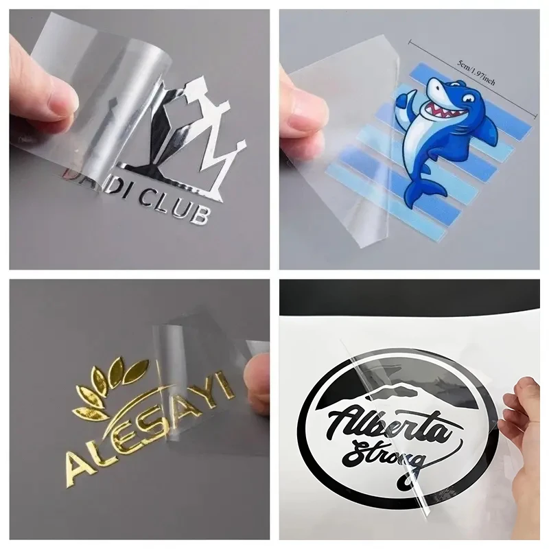 100PCS Custom Transfer 3D Sticker Shiny Gold Silver UV Print Transfer Sticker Company Logo Wedding Personalized Transfer Sticker