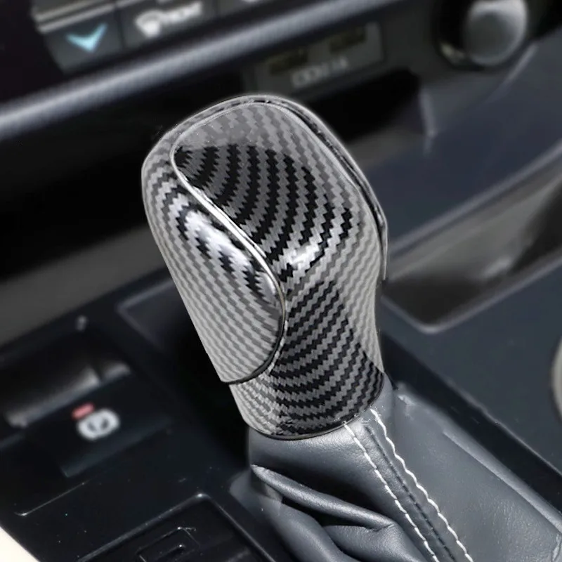 

Carbon Fibre Gear Head Decorative Cover Gear Shifter Knob Modification Handle For Lexus NX200 RX350 ES IS Car Inner Accessories