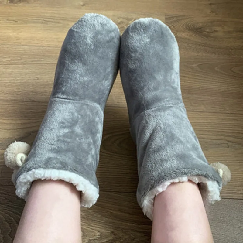 Christmas Thick Thermal Socks Unisex Winter Warm Home Soft Thickened Plush Sleeping Anti Slip Floor Slipper Sock Year Gifts NEW