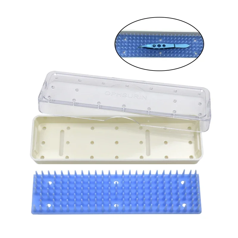 GREATLH Autoclavable Sterilization Tray Case Box Silicone Mat Ophthalmic Instrument