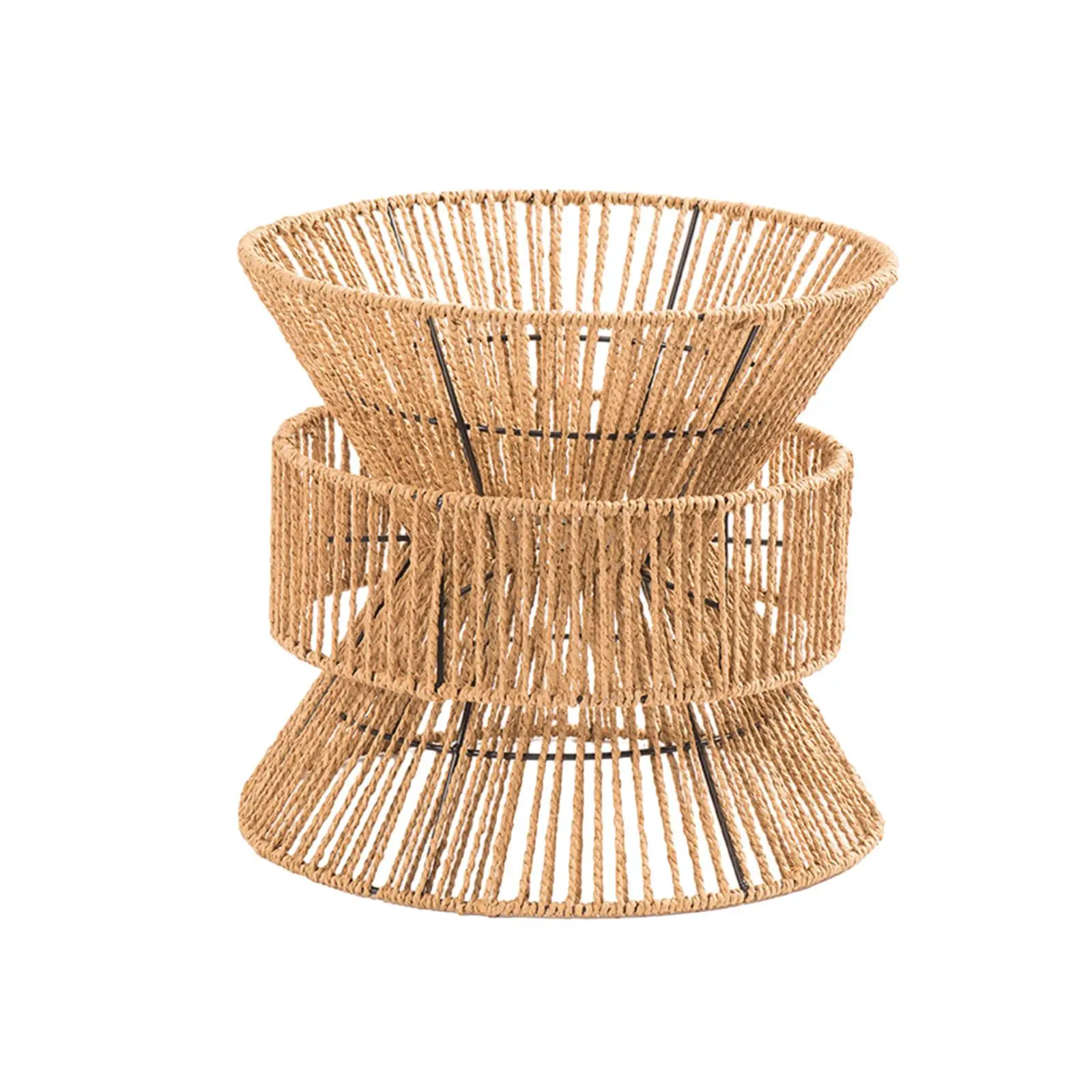 

Плетеный абажур в деревенском стиле, аксессуар для светильника, элегантный подвесной абажур для спальни, дома, чайной.