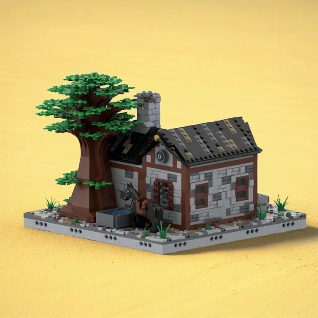 

1694pcs MOC Medieval Theme Medieval Blacksmith Modular Classic Craft Workshop DIY Model Building Blocks Birthday Toys Gift