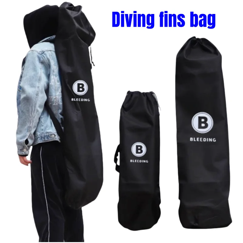 Large Diving Fins Bag Freediving Equipment Bag Portable Long Flippers Storage Bag Outdoor Yoga Training Mat Bag Skateboard Bag