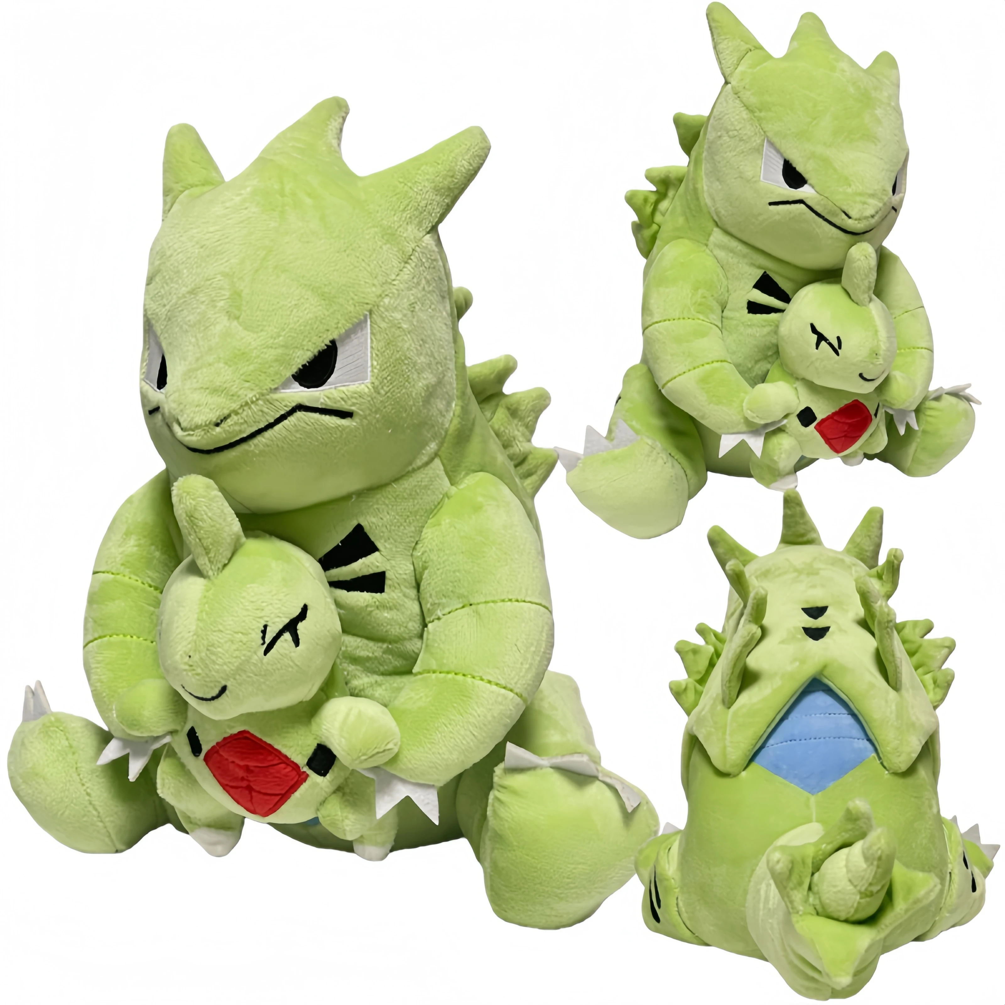 

Tyranitar Cute version Anime Peluche Toys Pokemon Peluches Pikachu Plush Charizard Dragonite Holding Dratini Stuffed Doll Gifts