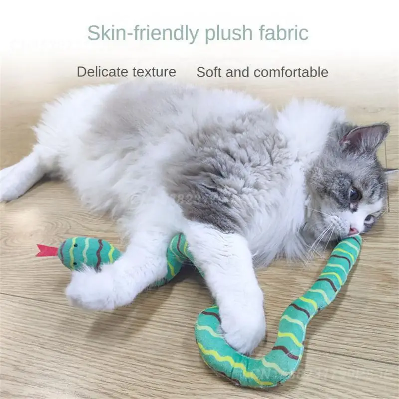 1/2/3PCS Catnip Small Snake Shape Weight 32g Cartoon Pet Cat Toy Stick Pet Periphery Interactive Cat Toy Bite-resistant Plush