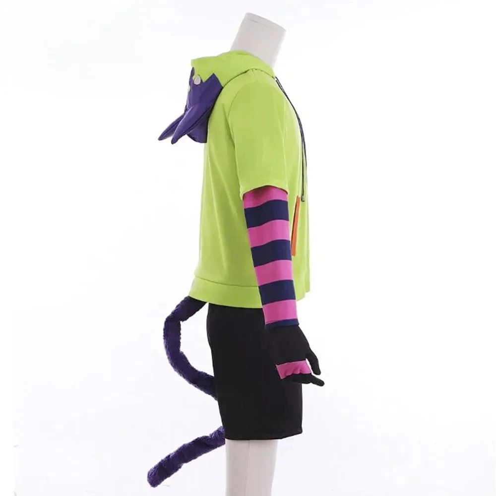 Anime Sk8 De Infinity Miya Chinen Hoodie Cosplay Kostuum Short Pruik Uniform Set