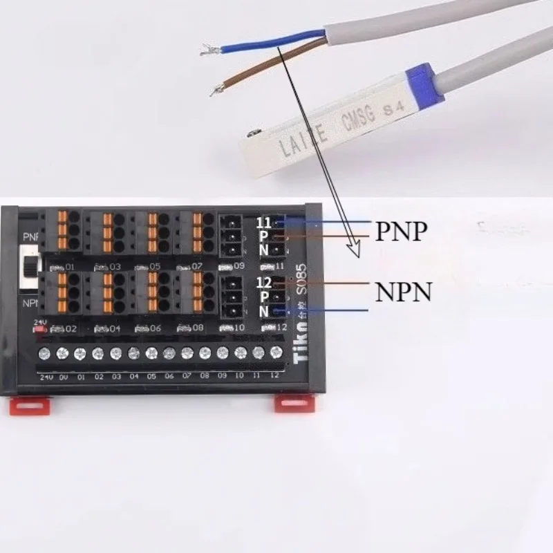 PLC الاستشعار محطة كتلة سبليت صندوق 2 سلك 3 سلك القرب التبديل تحويل مجلس S081086-2 #4