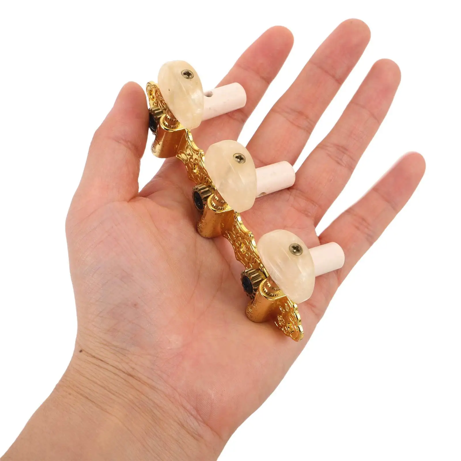 

2Pcs Acoustic Guitar Tuning Pegs Zinc Alloy Replacement Machine Heads Knobs Professional Tuning Keys for Classical Electric