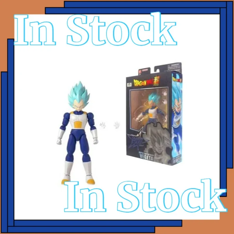 

In Stock Bandai Dragn Ball Dragon Stars Serles Super Saiyan Blue Vegeta Action Figures Desktop Figures Models Anime Characters