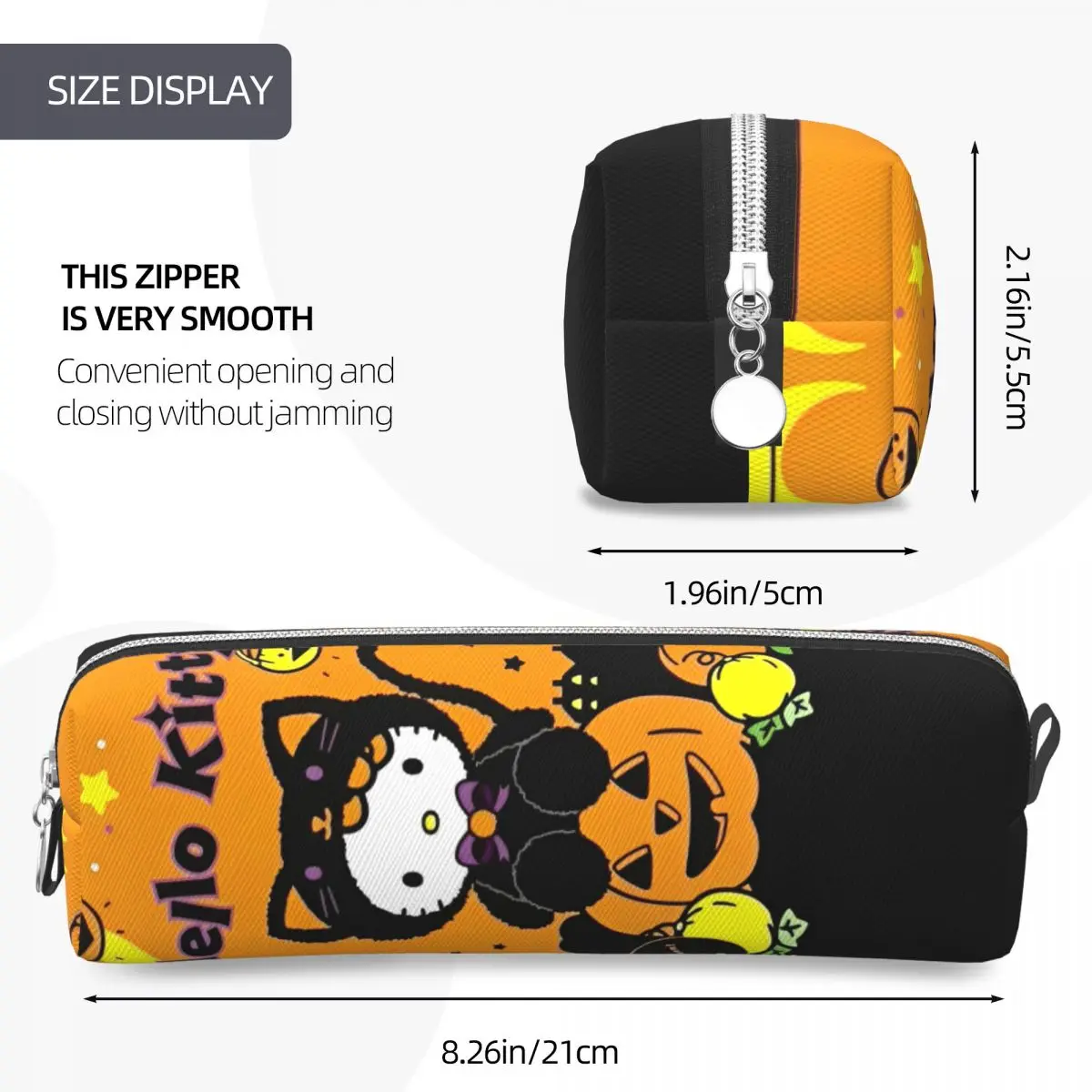 حقيبة مستحضرات التجميل اللطيفة للهالوين من هالو كيتي للنساء حقائب مكياج للسفر مقاومة للماء حقيبة أدوات الزينة منظم الحقيبة