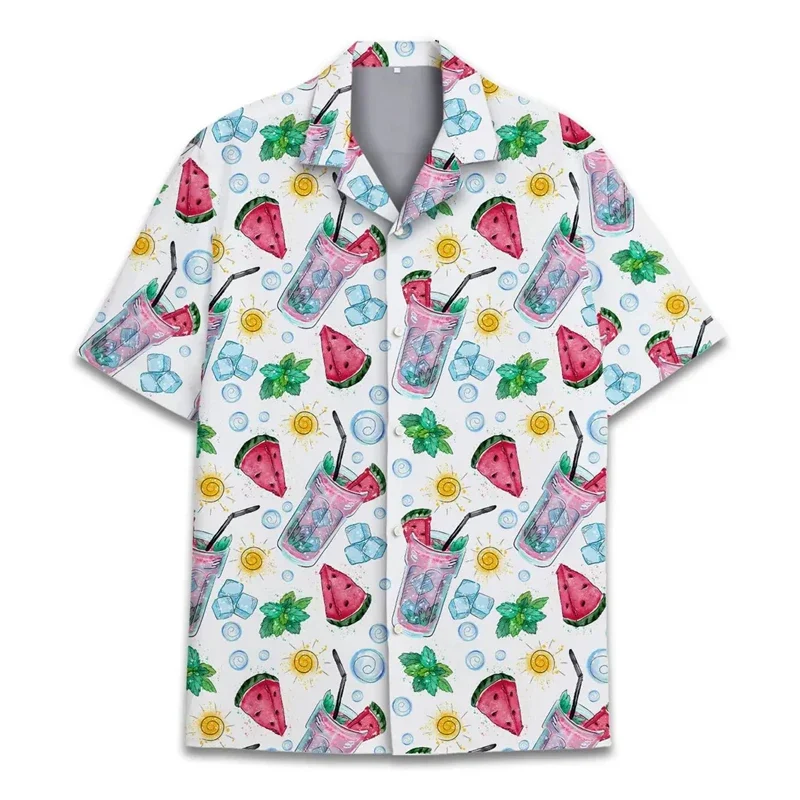 Summer Animal Graphic Men Hawaii Beach Shirt 3d Shirt Hawaii Shirts Beach Flower Camisa Minimalist Trend Loose fitting Shirt