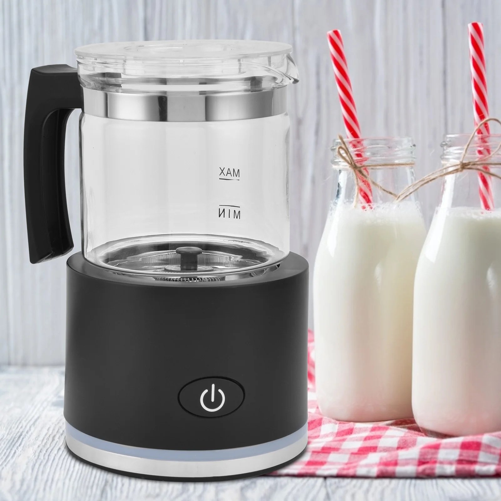 Espumador de leche automático tipo dividido vaporizador de leche frío caliente antiadherente para cafetería casera