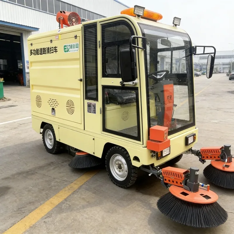Battery Operated Ride On Floor Sweeper With Emergency Power Off Switch For Safety Compliance Sweeping Machine Solution