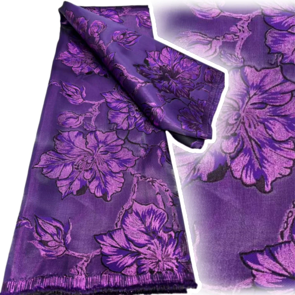 

African Fabric Lace High Quality 2026 Brocade Jacquard French Mesh Tulle Lace Fabrics For Sewing Dress 5 Yards1966