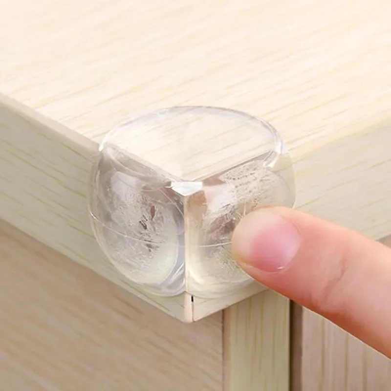 4pcs Transparent Ball Shape Table Corner Protector for Baby Safety Furniture Corner Guards Toddler Anti-Collision Edge Cover