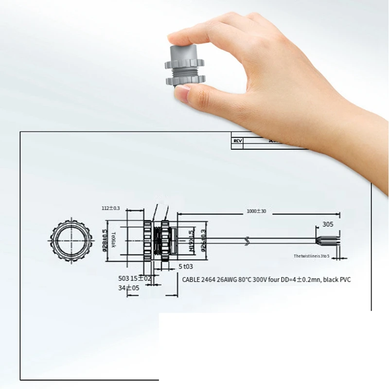 Ultrasonic Underwater Ranging And Obstacle Avoidance Sensor For Swimming Pool Robot Waterproof IP68 Detectionn Sensors