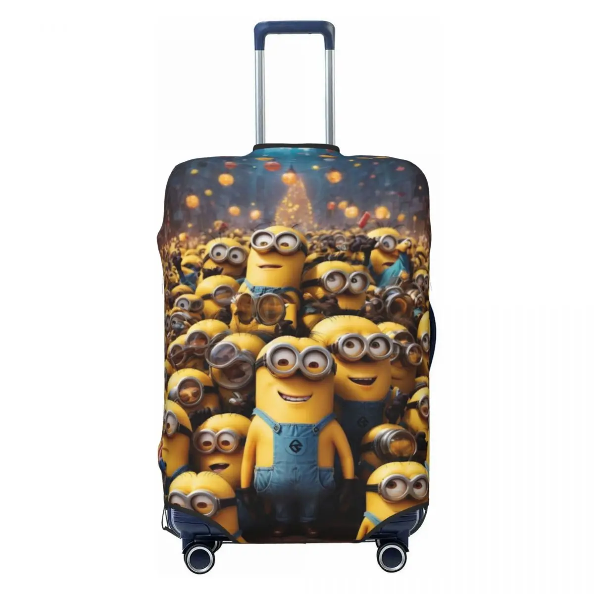 Custom Fashion Minions Luggage Cover Protector Washable Travel Suitcase Covers