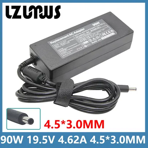 19.5V 4.62A 90W 4.5*3.0MM AC Laptop Charger For Dell XPS 11 12 13 L321X L322X Inspiron 12 14 15 24 Vostro 20 Power