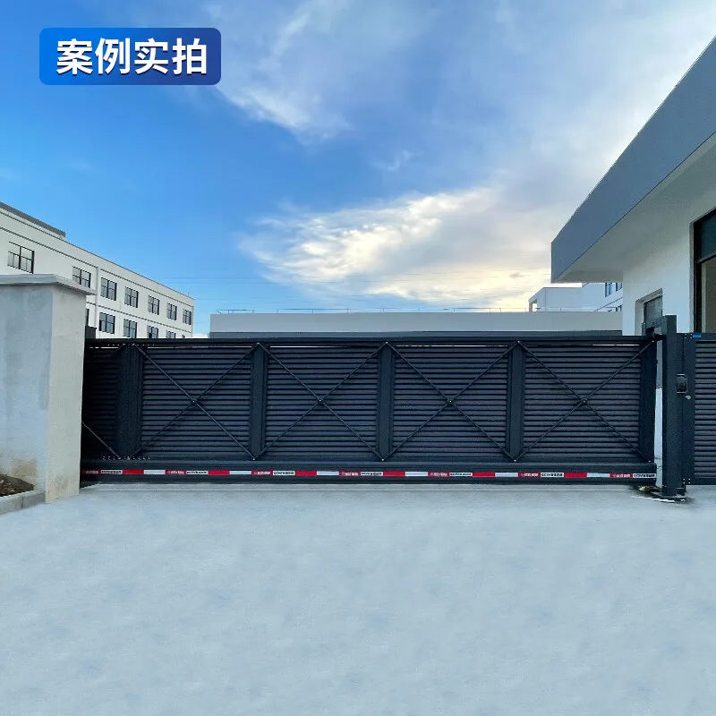 QiGong سبائك الألومنيوم تعريشة انزلاق بوابة الأسطوانة مع لون مخصص لنظام البوابة المنزلقة التلقائي في الهواء الطلق/الشقق