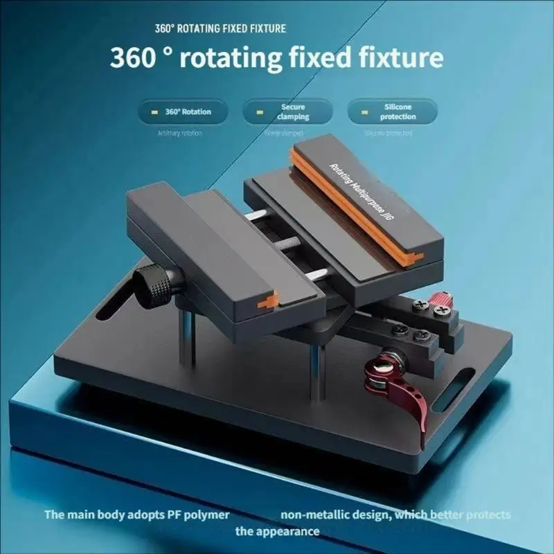 

Монтажный зажим на 360 градусов. Снимите заднюю крышку. Ремонт стекла. Вращающееся фиксированное приспособление. Снимите заднюю