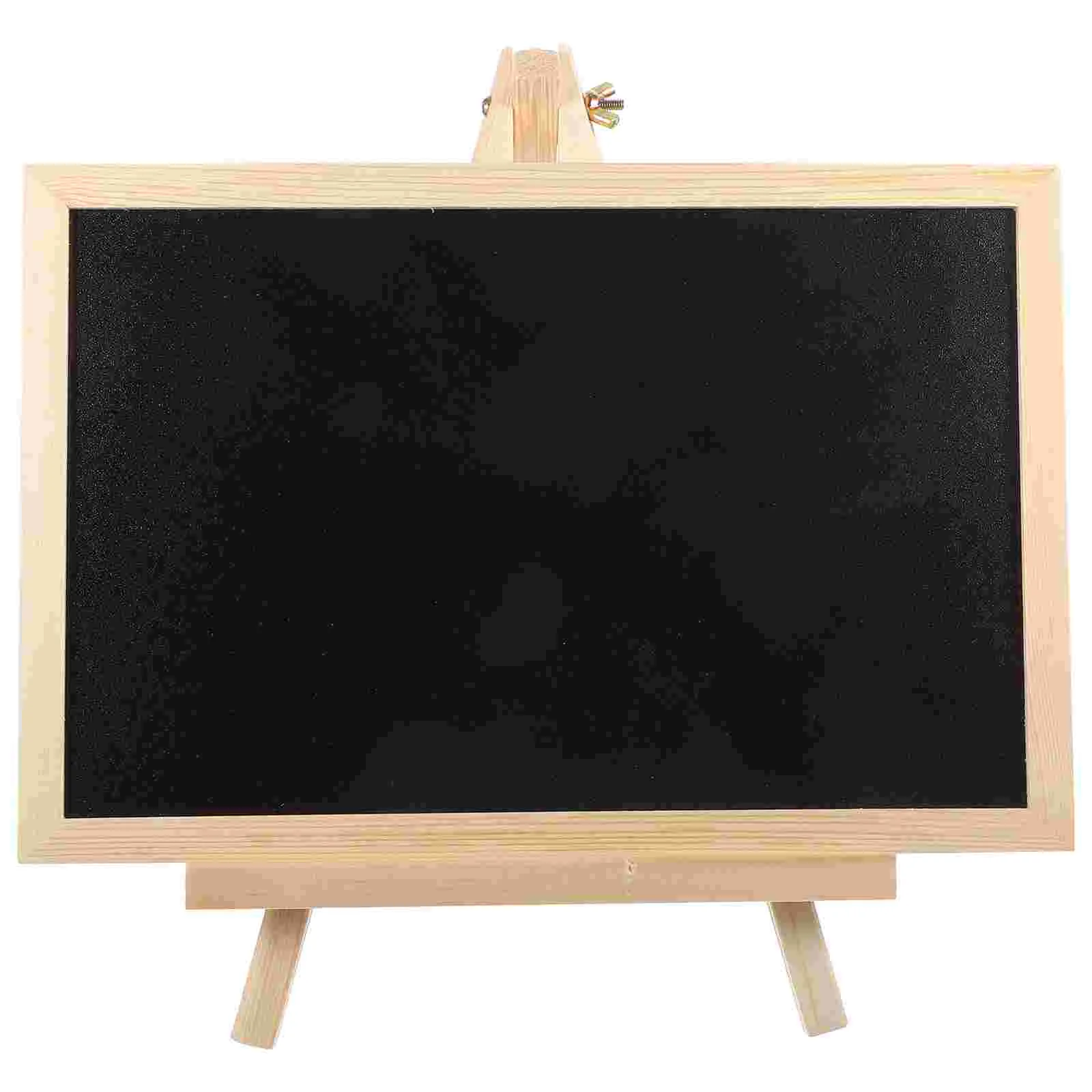 Small Drawing Board Kids Blackboard Rustic Chalkboard Wood Menu Sign Vertical Wooden Desktop Message Child for